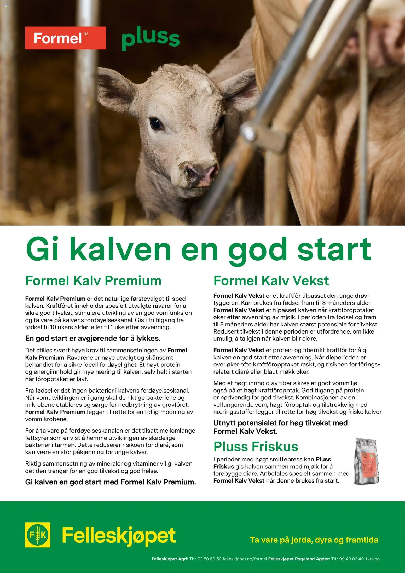 Forhåndsvis Gi kalven en god start fra butikk Felleskjøpet gyldig fra 02/01/2026 - 1, Protein