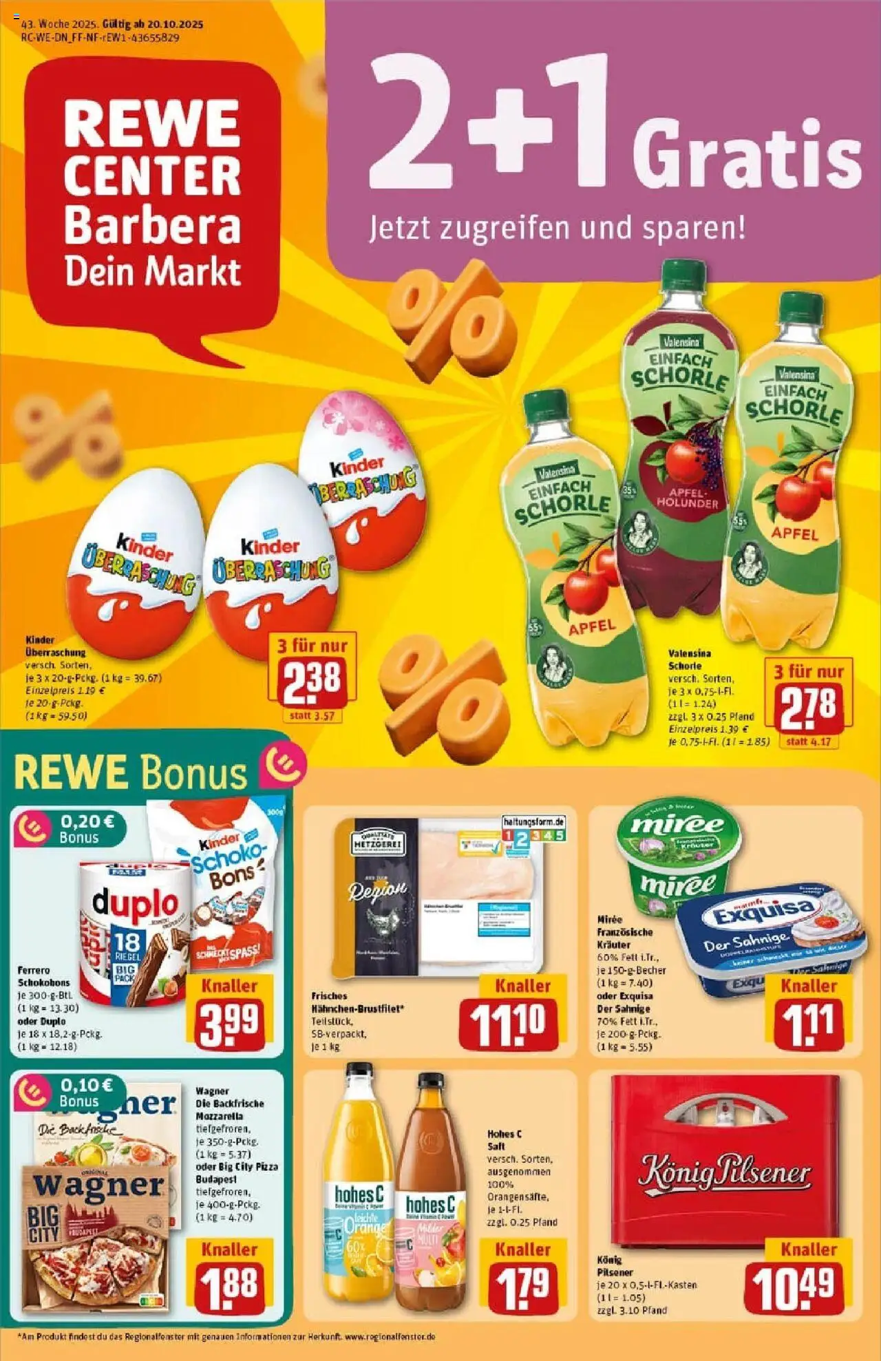 REWE Prospekt ab 19.10.2025 nächste Woche - Prospekt Kempen	