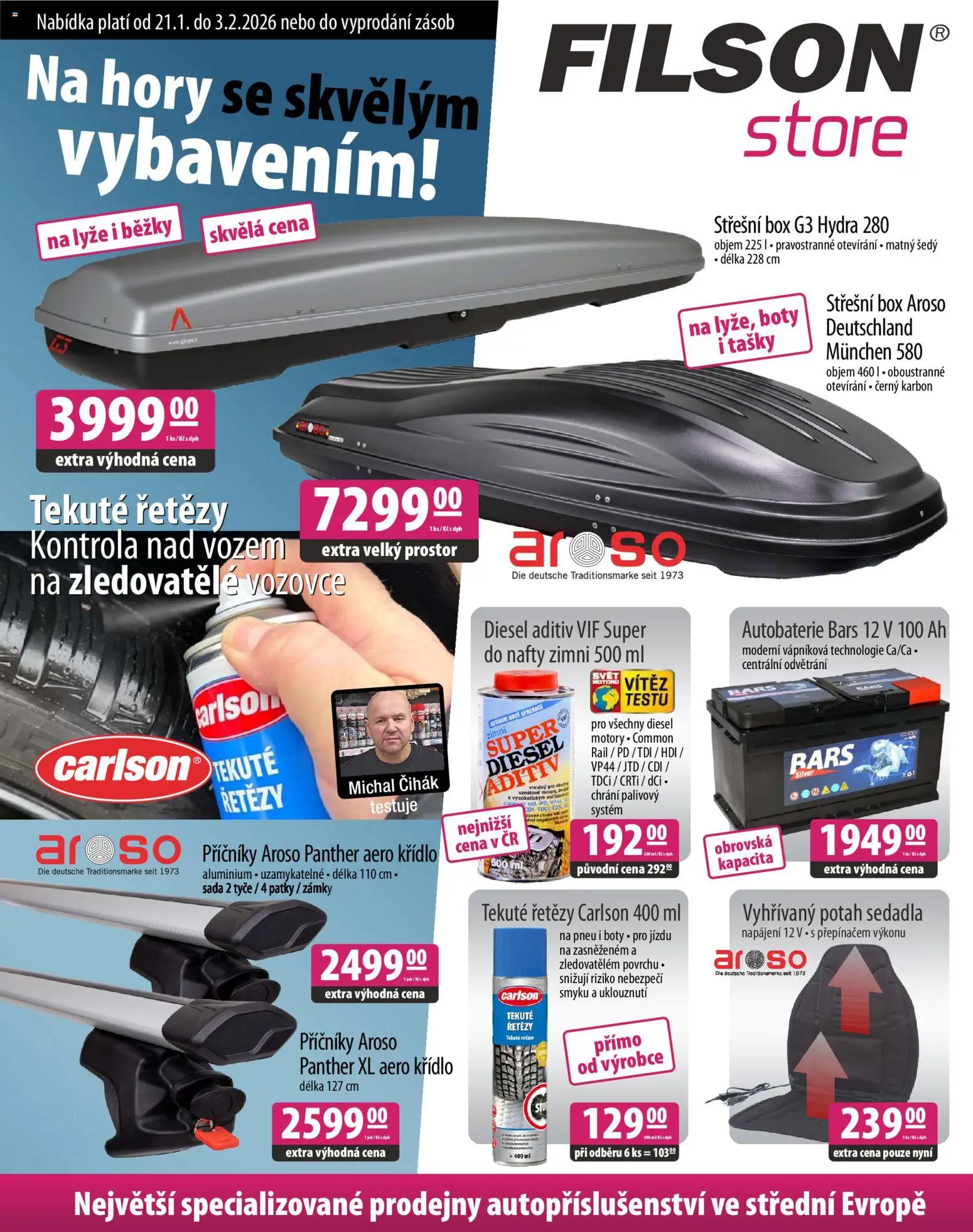 Náhled nabídky: FILSON Store Na hory se skvělým vybavením! platný od 21.01.2026