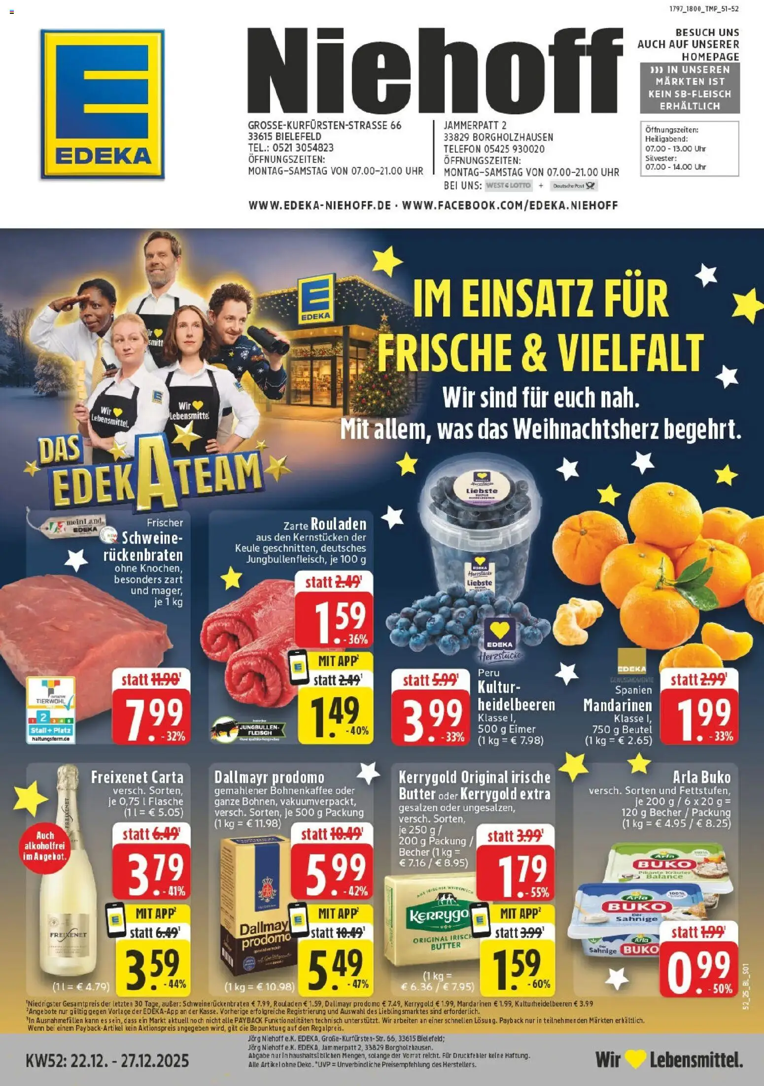 Vorschau von dem Prospekt des Geschäftes Edeka, gültig ab dem 22.12.2025
