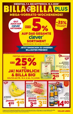 Vorschau der Angebote: Billa Billa Flugblatt - Oberösterreich gültig ab 07.04.2026