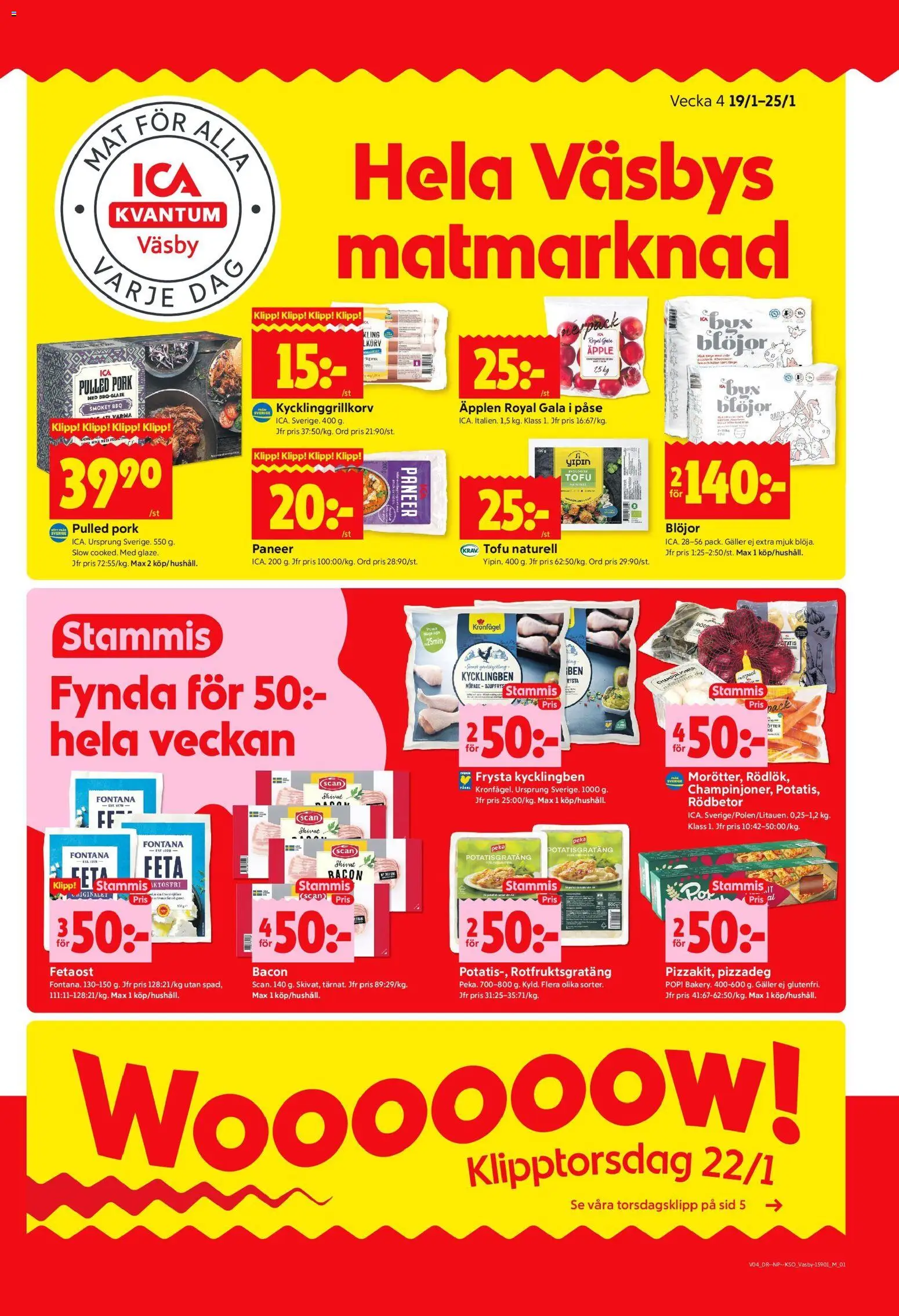 Förhandsgranska reklamblad Upplands Väsby från butik ICA Kvantum gäller från 19/01/2026