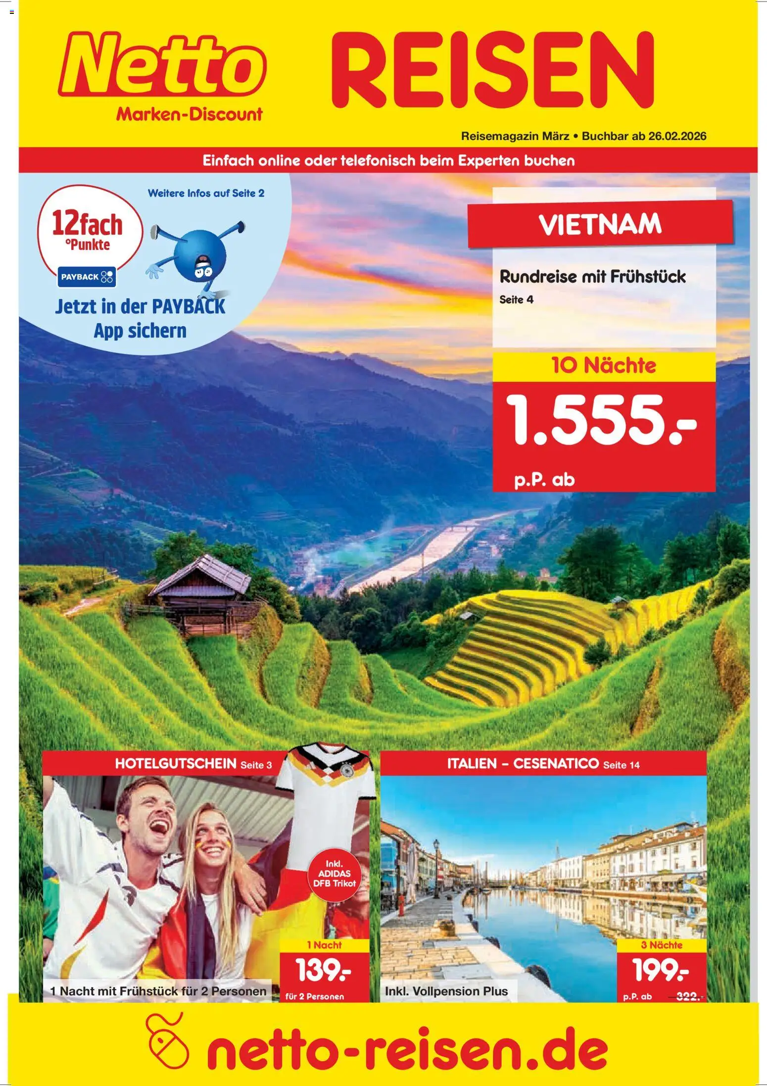 Vorschau von dem Prospekt des Geschäftes Netto Reisen, gültig ab dem 26.02.2026