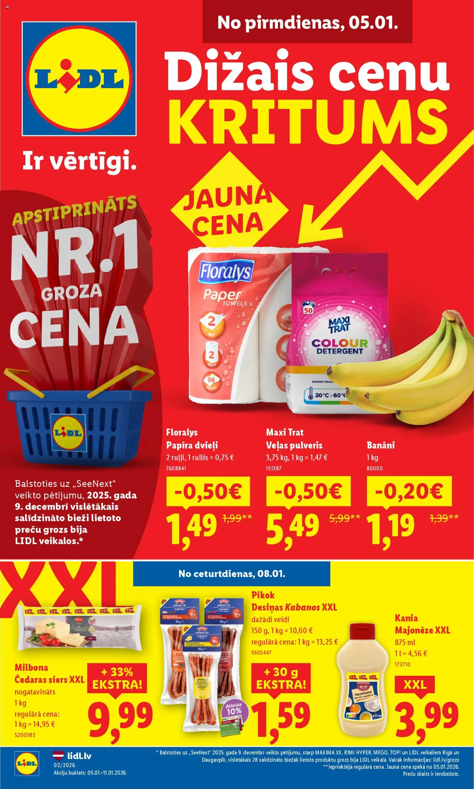 Skatīt Lidl akciju bukletu, derīgs no 2026.01.05