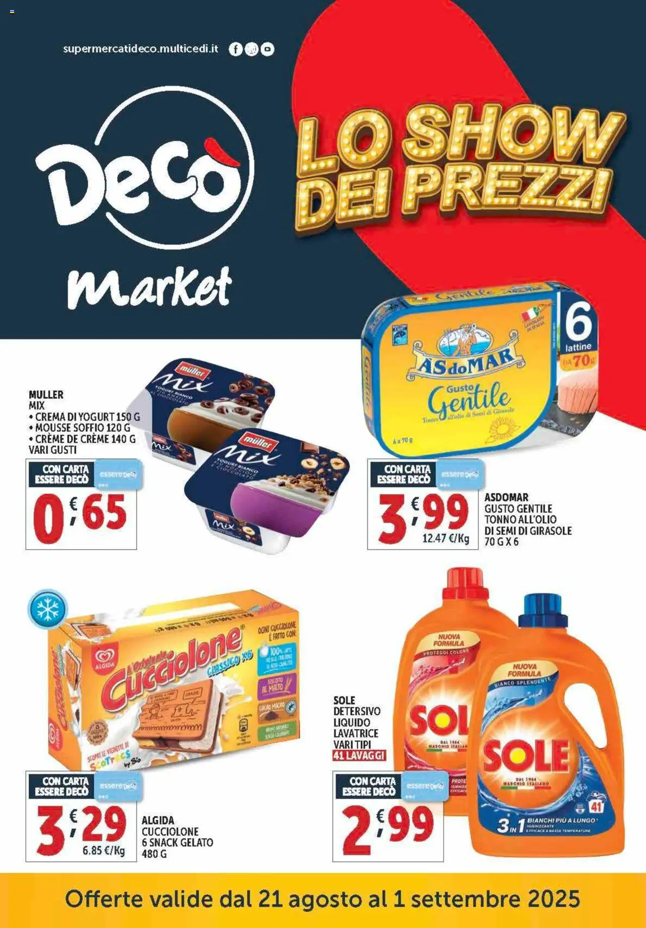 Volantino Decò valido da 21/08/2025 numero di pagina 1