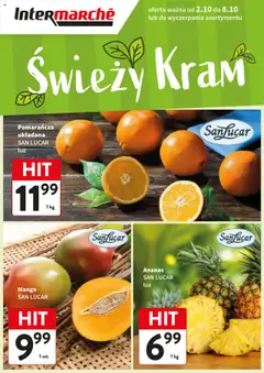 Pogląd gazetki "Świeży Hit" ze sklepu Intermarche ważnej od 02.10.2025