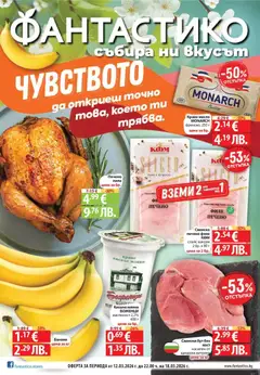 Преглед на Фантастико брошура - Чувството да откриеш това, което ти трябва от магазин Фантастико - Офертата е валидна от 12.03.2026