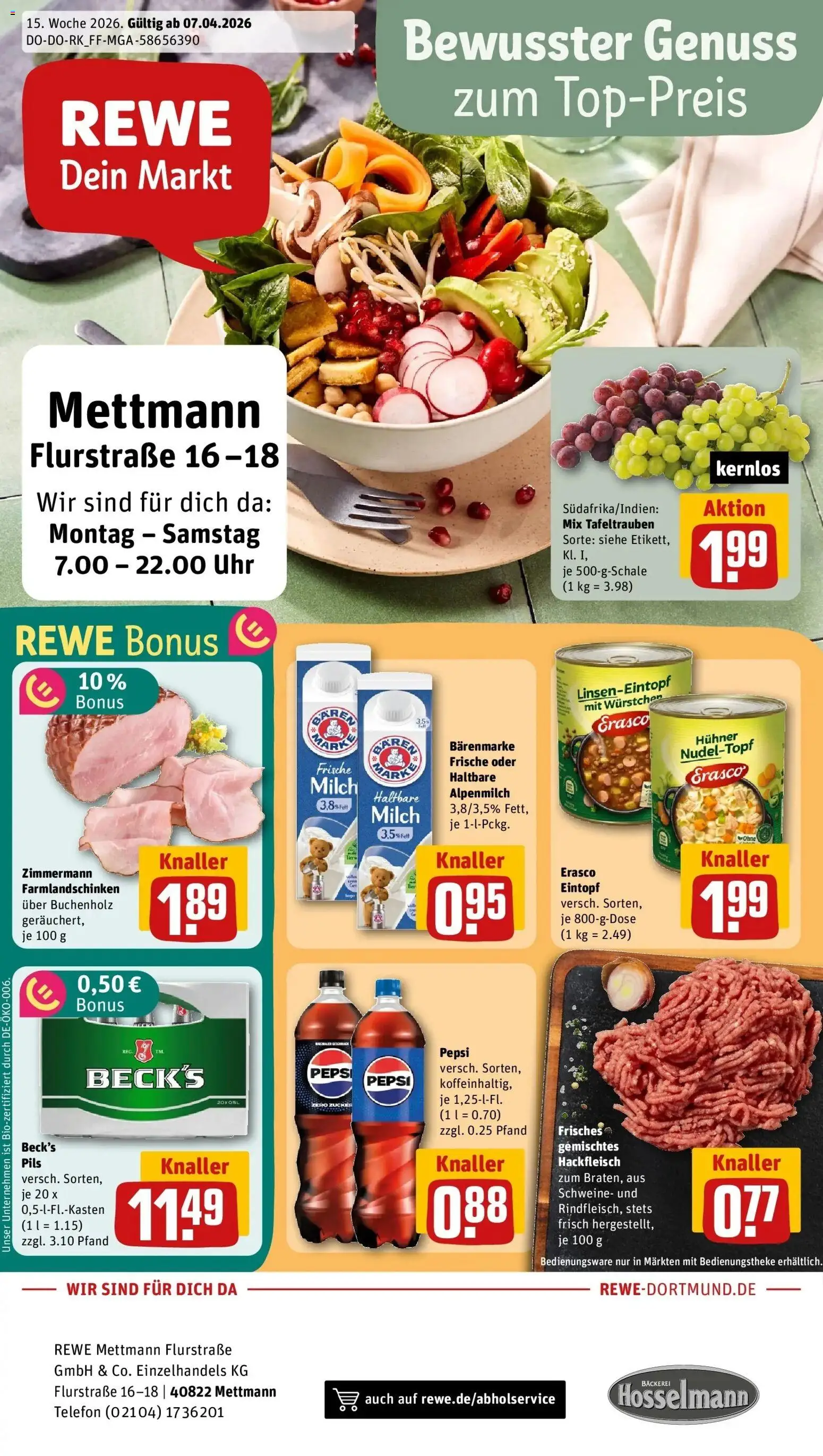 Vorschau von dem Prospekt des Geschäftes Rewe, gültig ab dem 05.04.2026