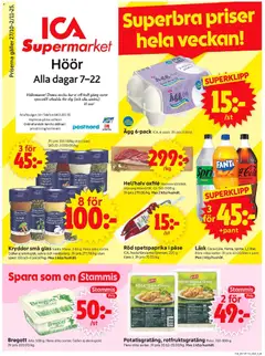 Förhandsgranska reklamblad Höör från butik ICA Supermarket gäller från 27/10/2025