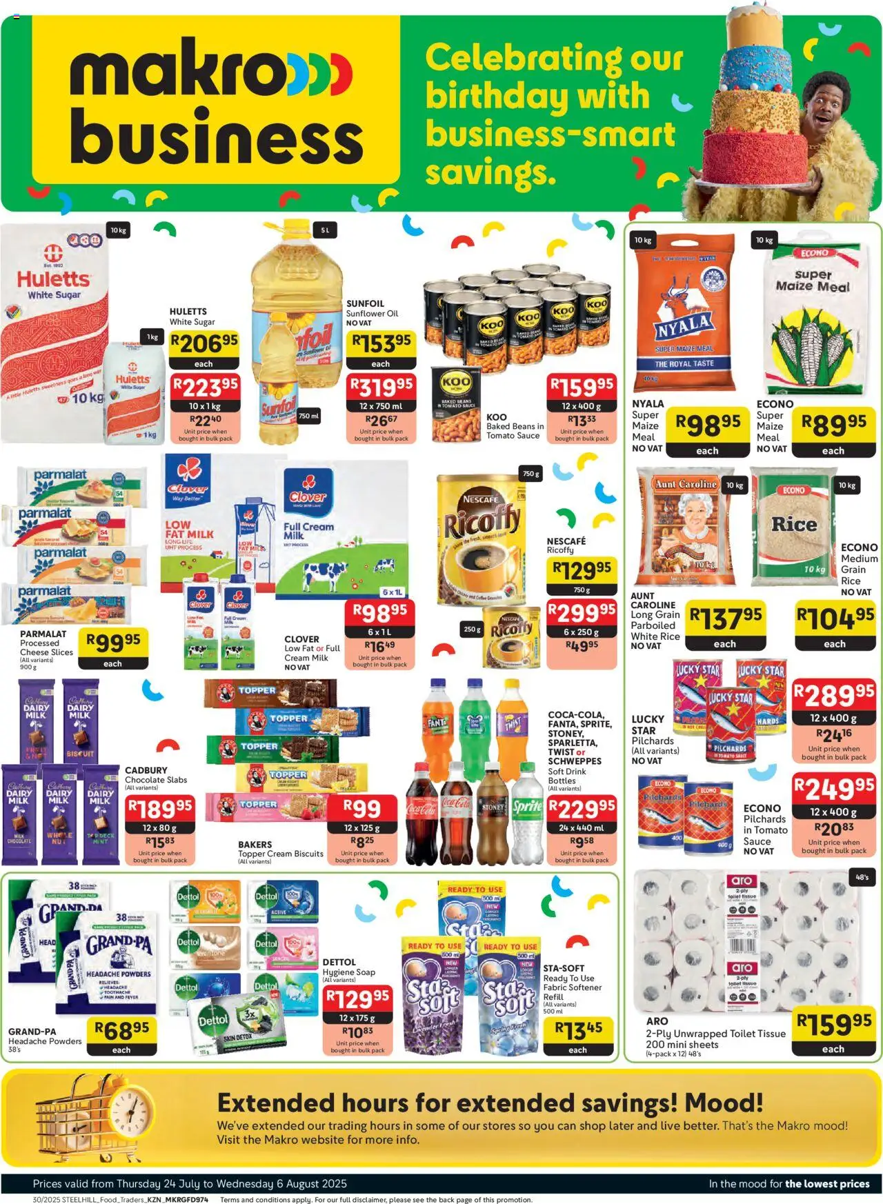 Makro KwaZulu-Natal - Business from 24/07 - 06/08/2025 > Promotions - Soap, Maize meal, Sprite, Tomato sauce, Baked beans, Star fruit, Sauce, Stoney