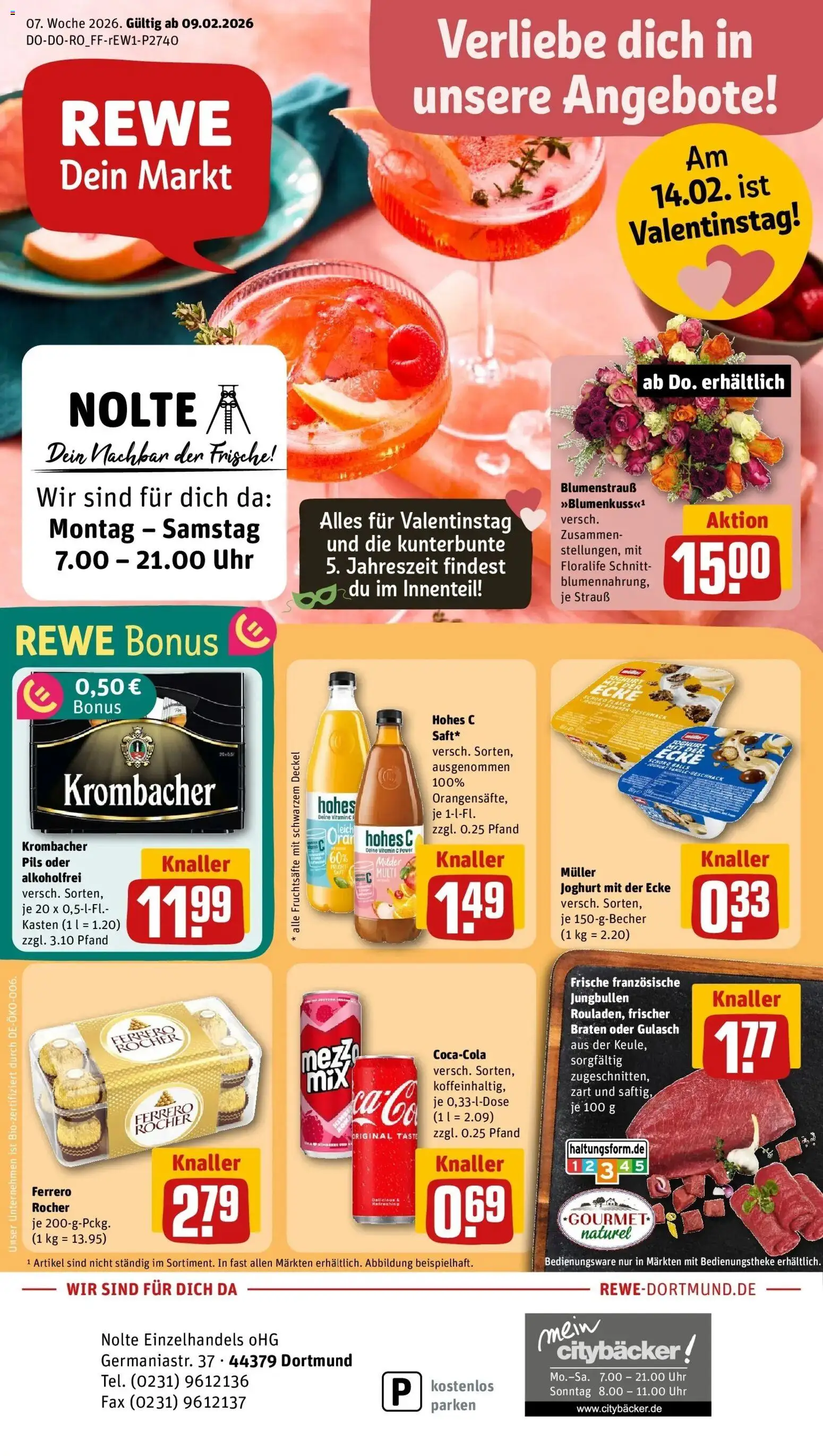 Vorschau von dem Prospekt des Geschäftes Rewe, gültig ab dem 09.02.2026