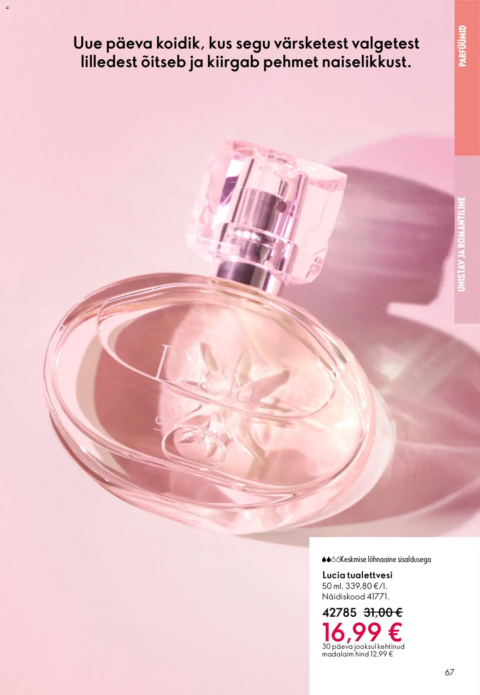 Oriflame kliendilehe eelvaade alates 2025.12.31