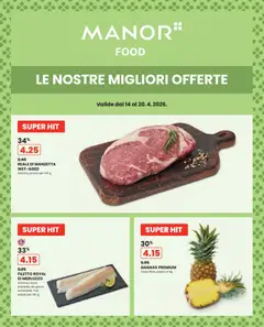 Vorschau des Merkblatts Manor aktionen IT vom Shop Manor gültig von 14.04.2026 bis 20.04.2026