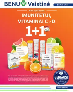 BENU parduotuvės leidinio Leidinys galiojančio nuo 2026.01.01 peržiūra