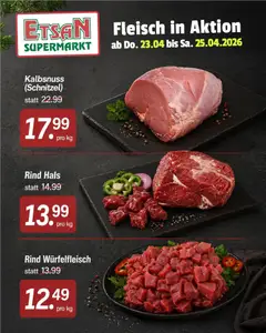 Vorschau der Angebote: ETSAN ETSAN Fleisch in Aktion gültig ab 23.04.2026