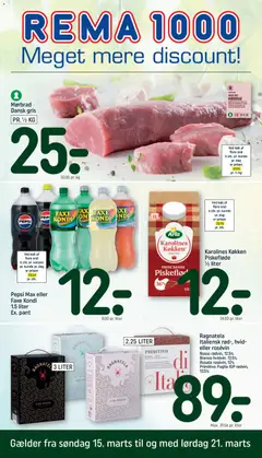 Eksempel på tilbudsavis Rema 1000 - Tilbudsavis uge 12 fra butik Rema 1000 gyldig fra 15/03/2026