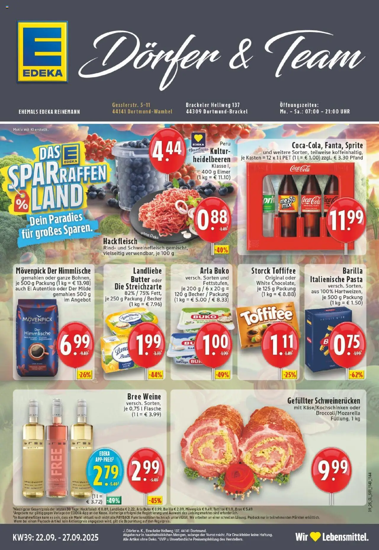 EDEKA Prospekt ab 21.09.2025 - Prospekt Dortmund-Brackel Online