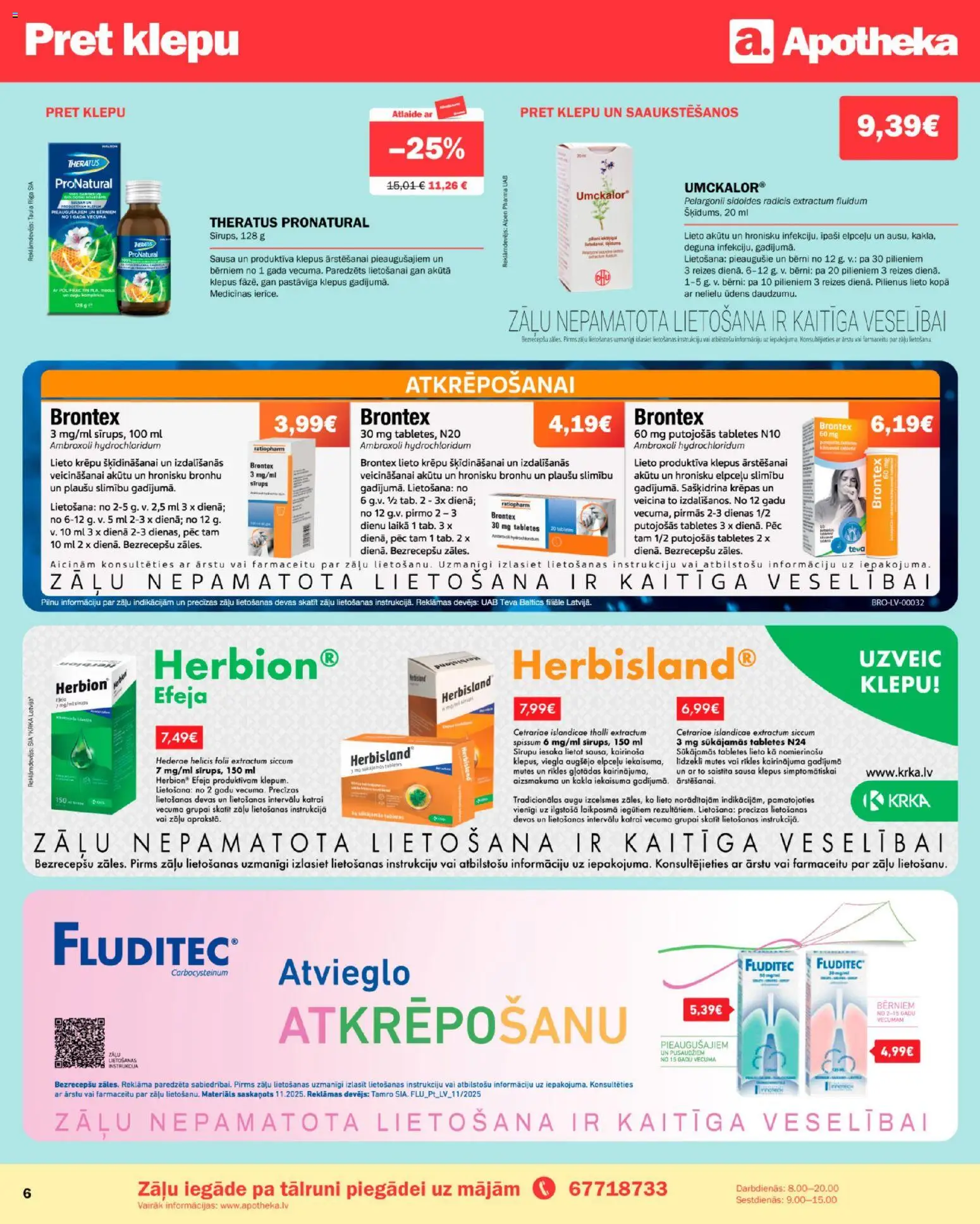 Skatīt Apotheka akciju bukletu, derīgs no 2026.01.01