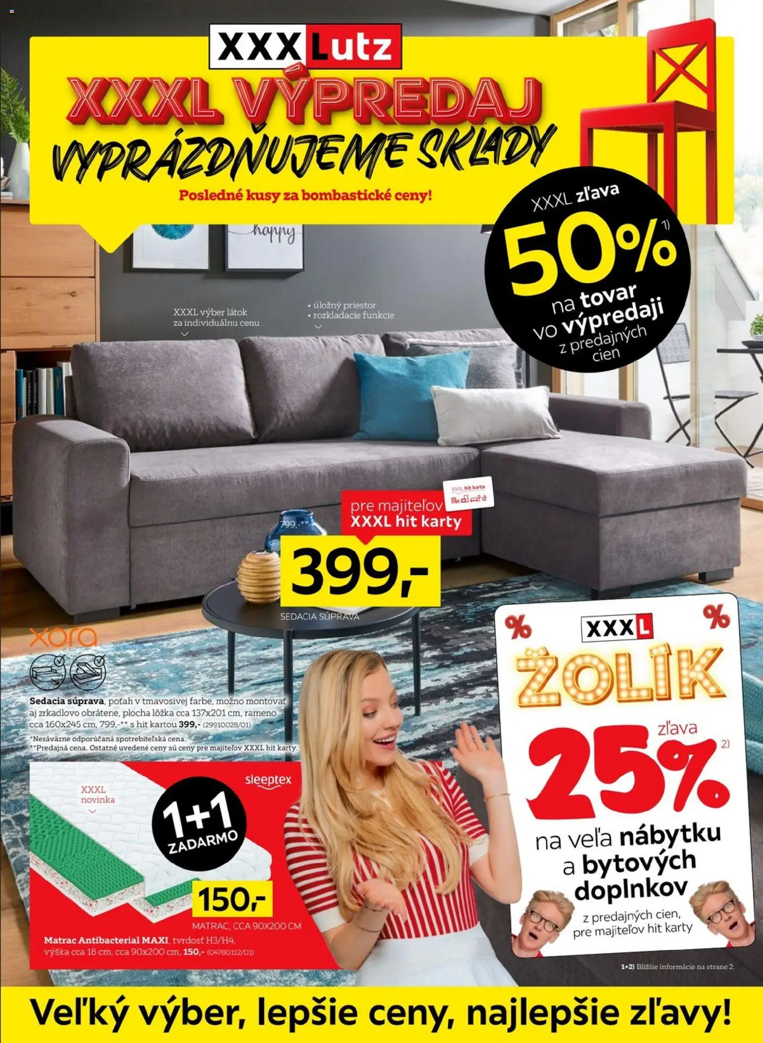 Náhľad XXXLutz letáku platného od 27.12.2025 - Sedacia súprava, Matrac