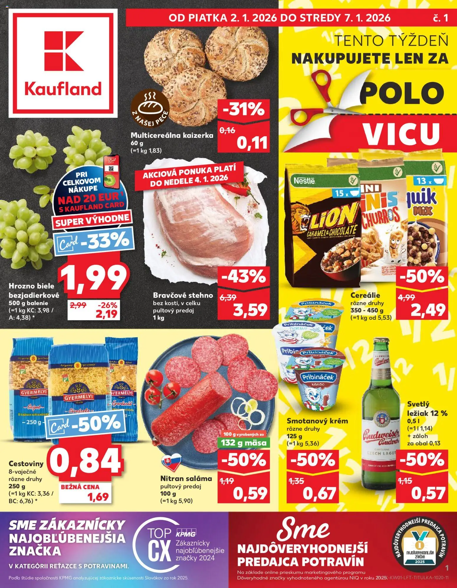 Náhľad Kaufland letáku platného od 02.01.2026