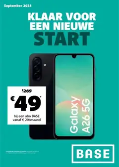 Voorbeeld van Folder van winkel Base geldig vanaf 03/09/2025