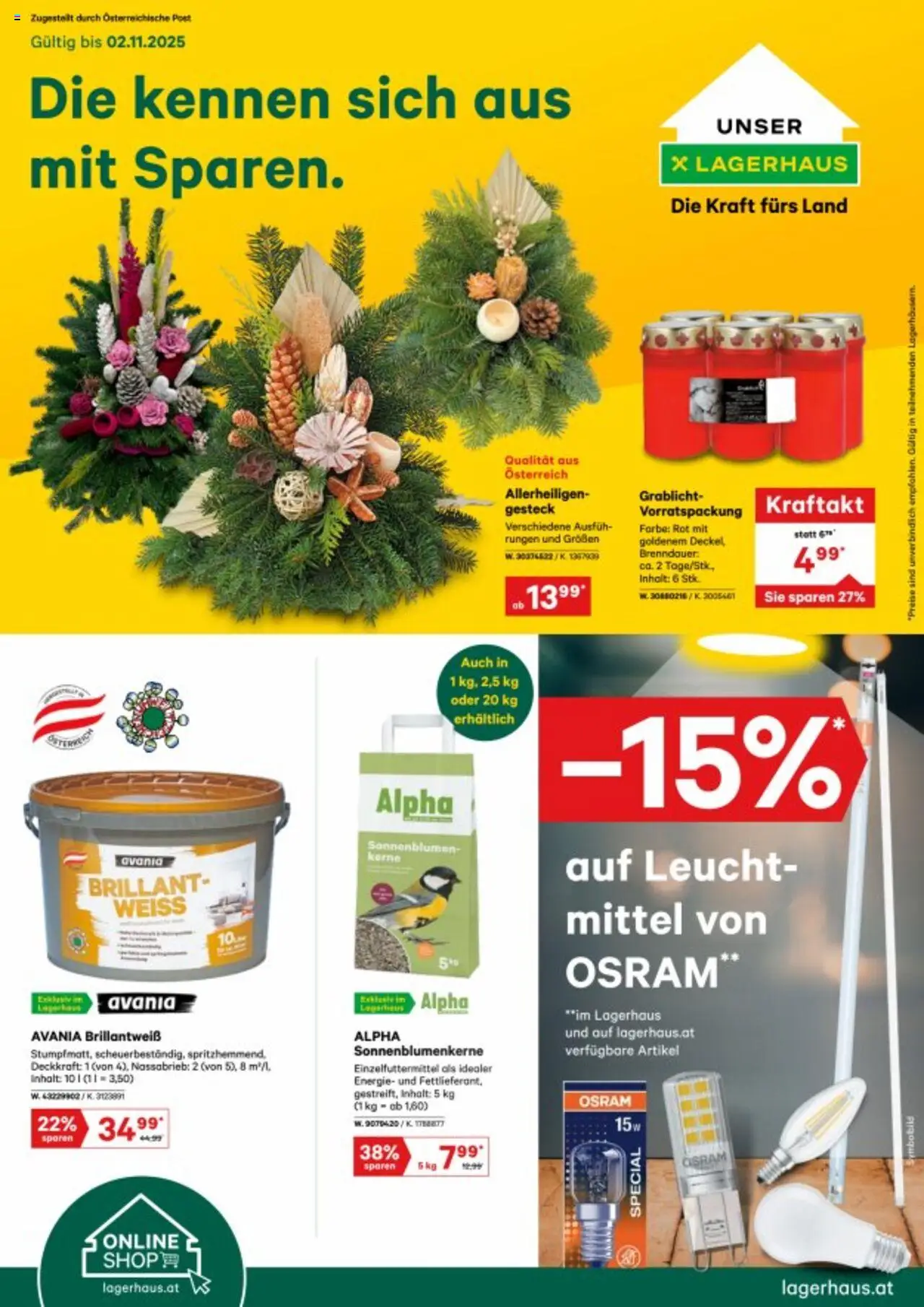  Lagerhaus Die kennen sich aus mit Sparen ab (20.10.2025 - 02.11.2025) - Seite 1
