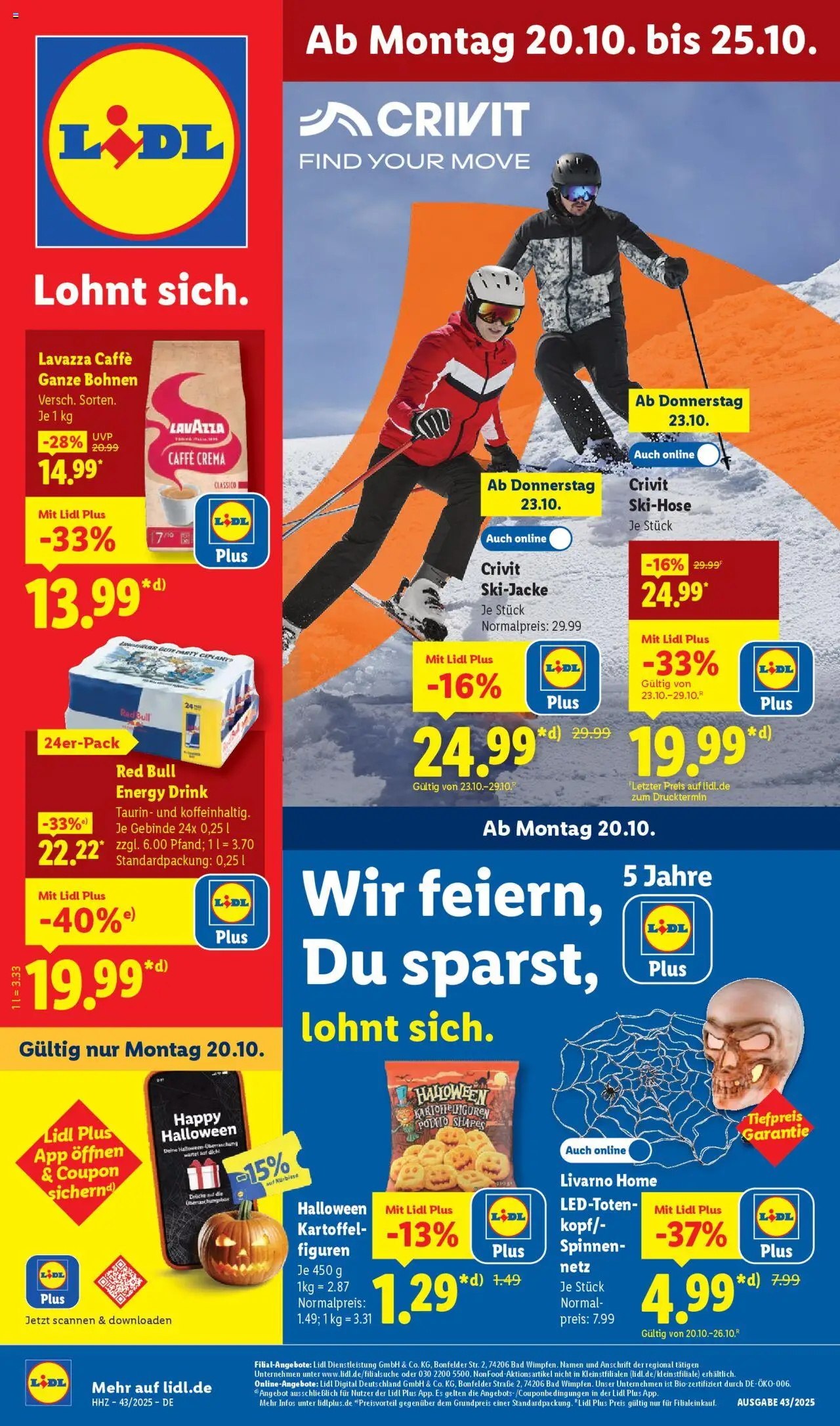 LIDL Prospekt ab Montag 20.10.2025 > Prospekt