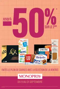 Prévisualisation de Catalogue du magasin Monoprix formulaire valide 09/09/2025