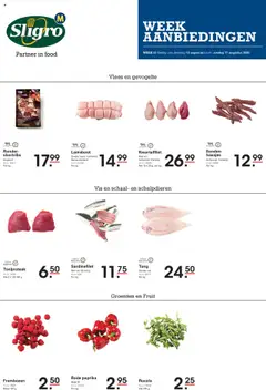 Voorbeeld van Folder van winkel Sligro geldig vanaf 12/08/2025