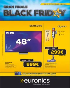 Anteprima dell'opuscolo Black Friday dal negozio Euronics valido da 26/11/2025