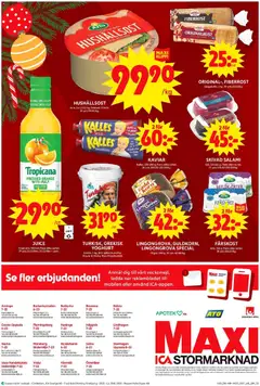 Förhandsgranska reklamblad Aktuella reklamblad ICA Maxi från butik ICA Maxi gäller från 08/12/2025 | Sida: 16