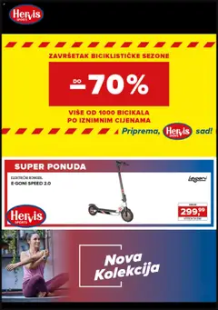 Pregled letka Katalog trgovine Hervis vrijedi od 03.10.2025
