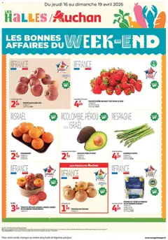 Prévisualisation de Auchan - Les bons plans du week-end dans votre hyper du magasin Auchan formulaire valide 16/04/2026
