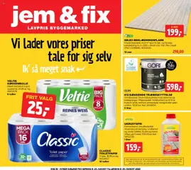 Eksempel på tilbudsavis Tilbudsavis fra butik Jem & fix gyldig fra 24/08/2025