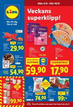 Förhandsgranska reklamblad Aktuella reklamblad Lidl från butik Lidl gäller från 04/08/2025