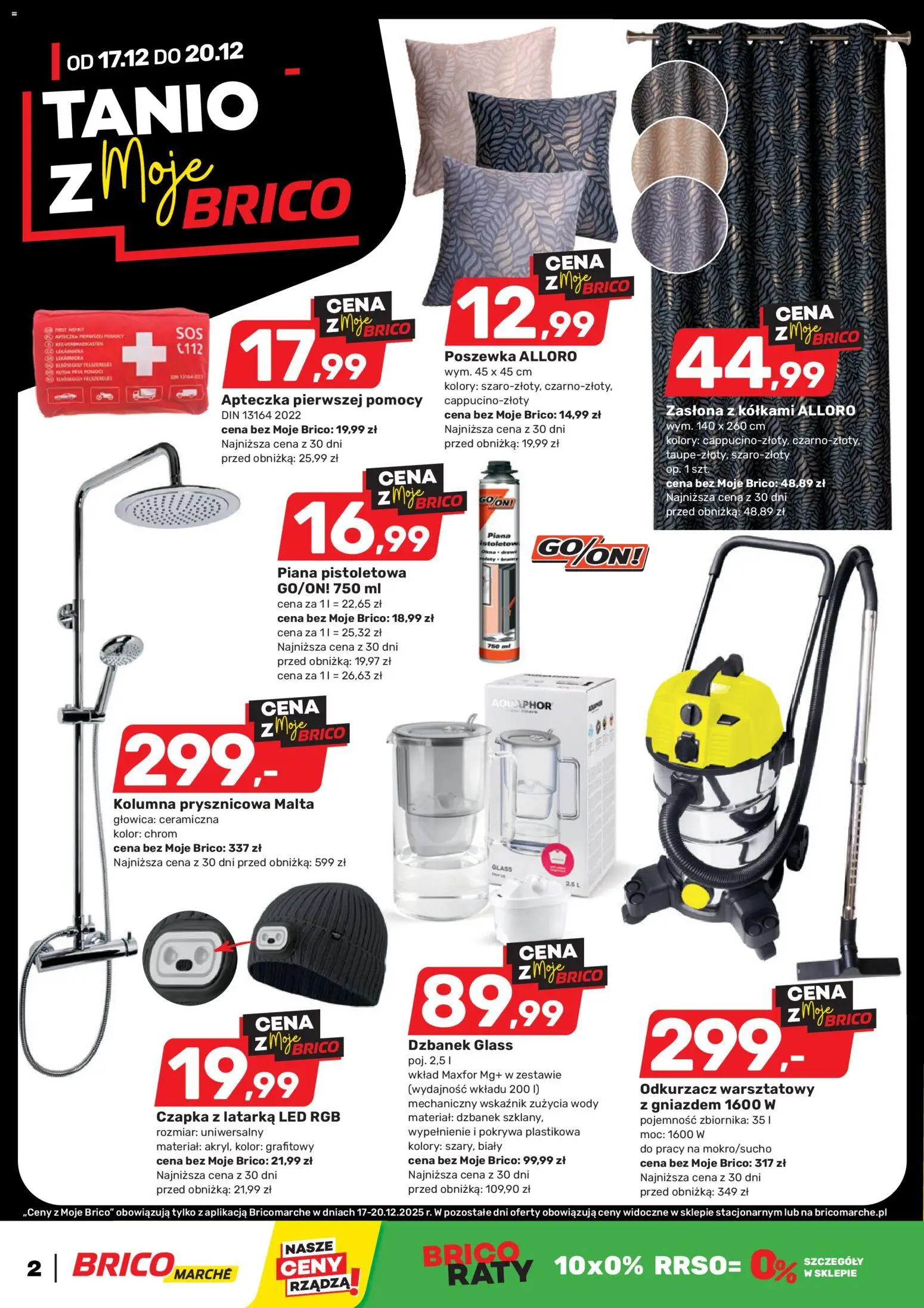 Pogląd gazetki "Tanio z Moje Brico" ze sklepu Brico Marché ważnej od 17.12.2025