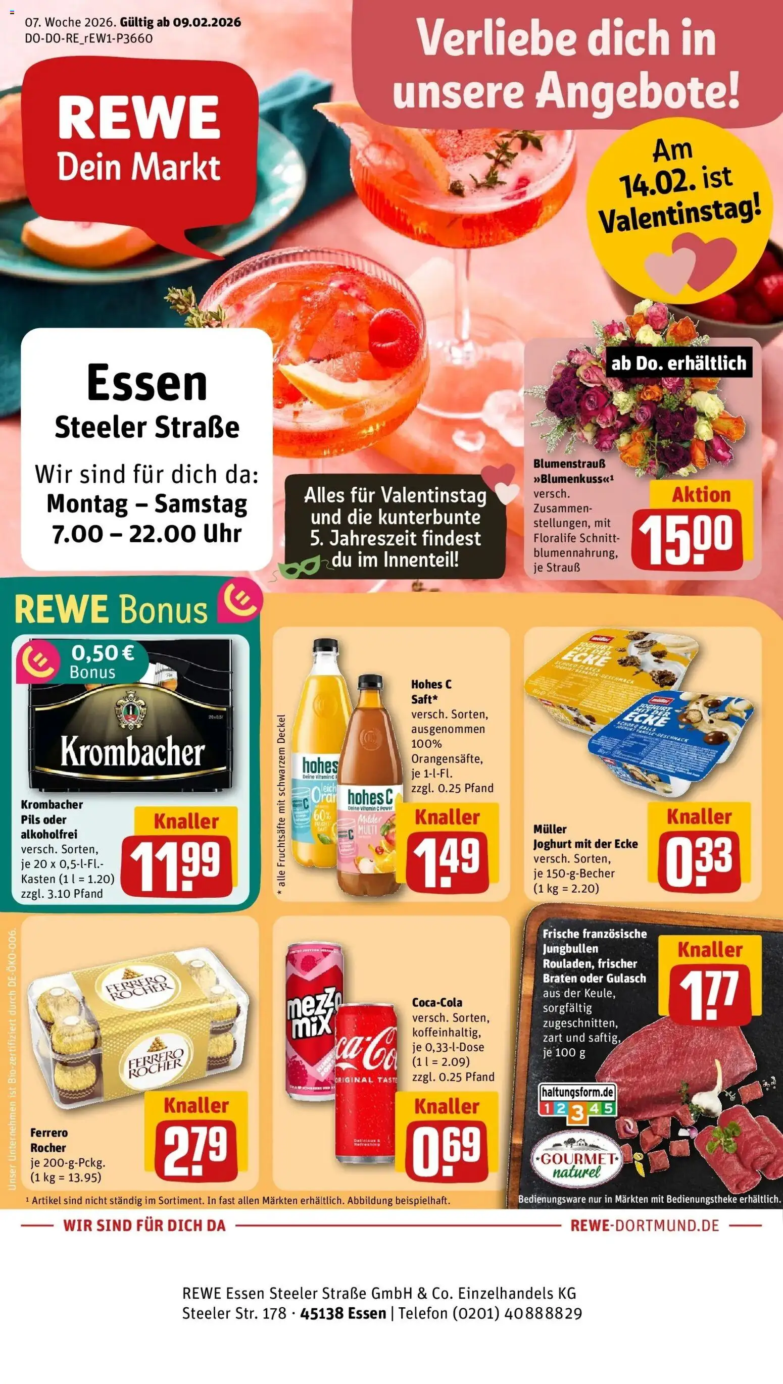 Vorschau von dem Prospekt des Geschäftes Rewe, gültig ab dem 09.02.2026