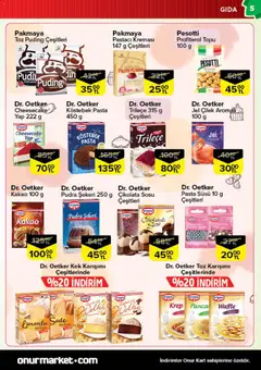 Onur Market Katalog 04.12.2025 - Broşürünün önizlemesi | Strana: 5
