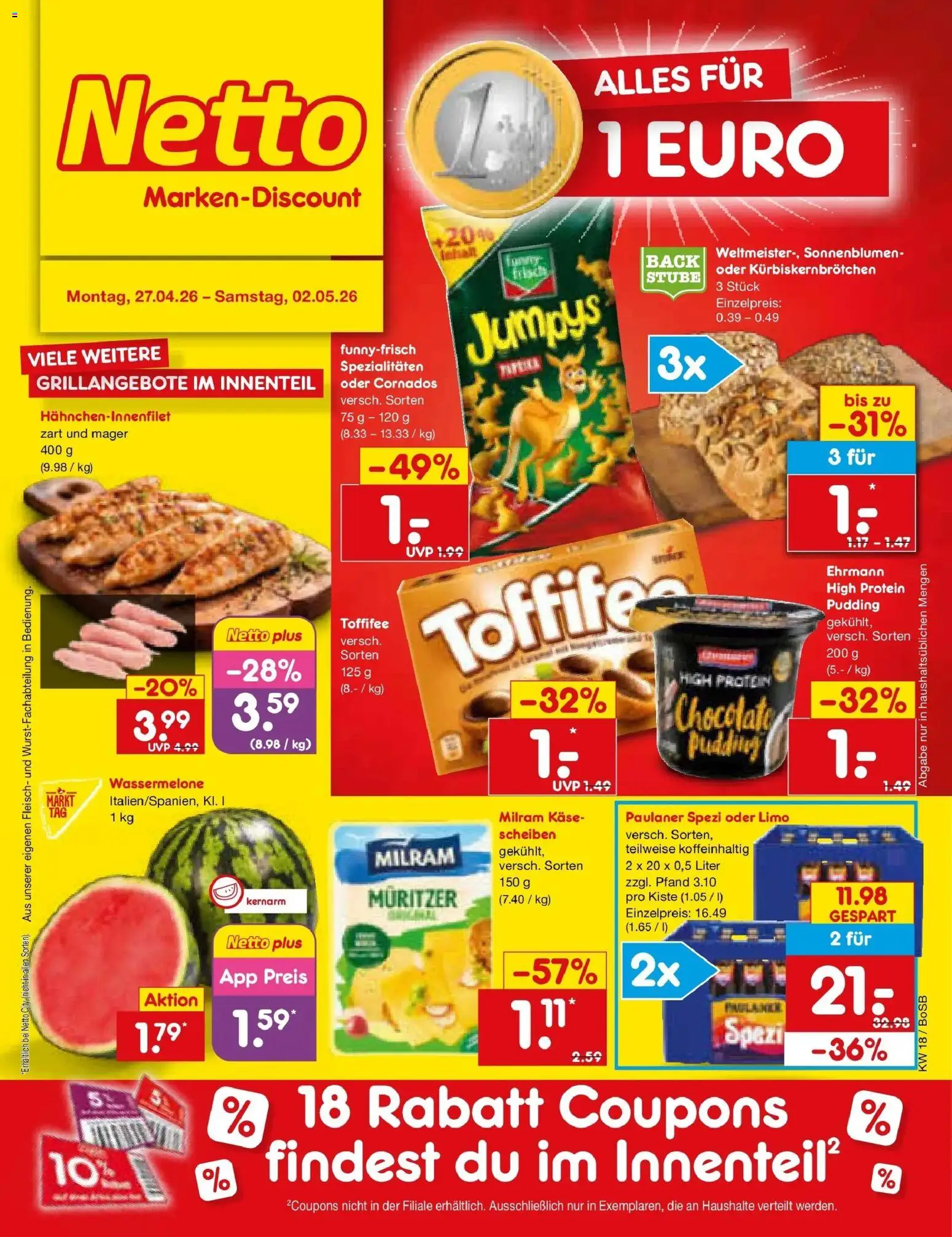 Vorschau von dem Prospekt des Geschäftes Netto Marken-Discount, gültig ab dem 27.04.2026
