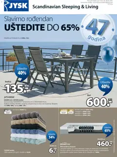 Pregled letka JYSK katalog trgovine JYSK vrijedi od 15.04.2026