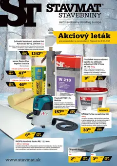 Náhľad STAVMAT STAVEBNINY letáku platného od 20.10.2025