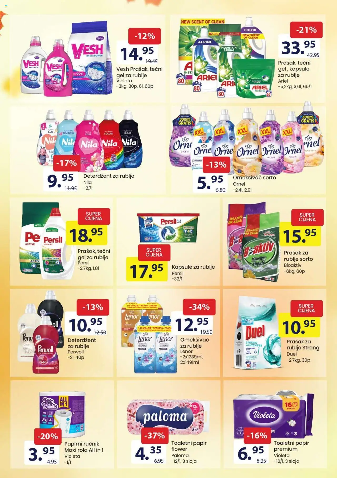 Pregled letka Katalog Prehrana i hemija trgovine FIS vrijedi od 2025.10.10