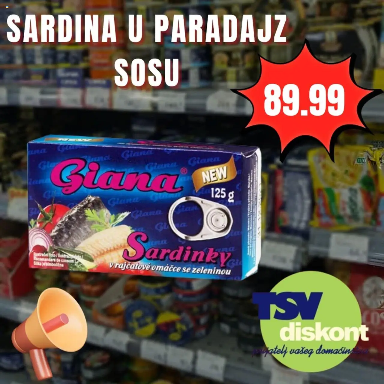 TSV Diskont katalog važi od 26.06.2025 - stranica 1 - Paradajz, Sardina