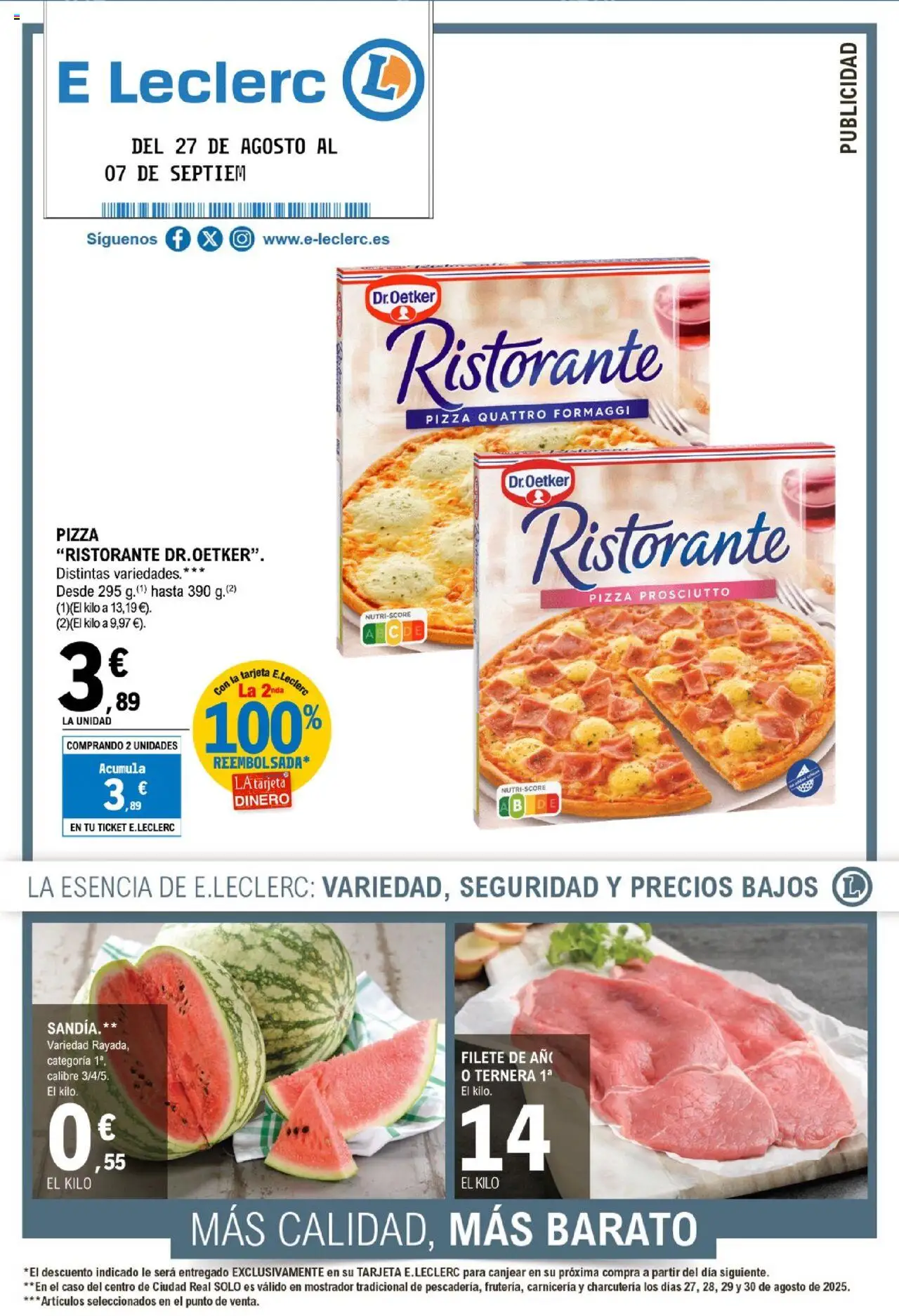 E.Leclerc Folleto > 27/08 - 07/09/2025 > Ofertas
