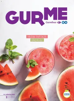 CarrefourSA Gurme Ağustos 2025 01.08.2025 - Broşürünün önizlemesi