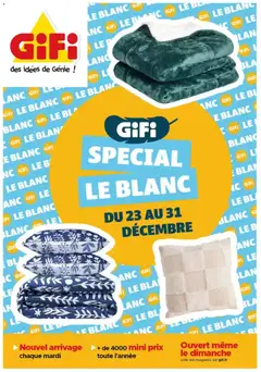 Prévisualisation de Le Blanc du magasin GiFi formulaire valide 30/12/2025