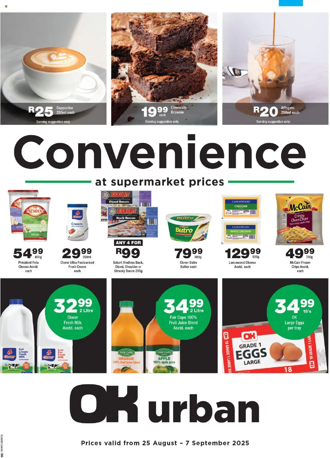 OK Foods Western Cape - OK Urban from 25/08 - 07/09/2025 > Promotions