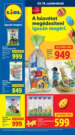 Lidl - Favorina katalógus megtekintése, amely érvényes 2026.02.19.-től