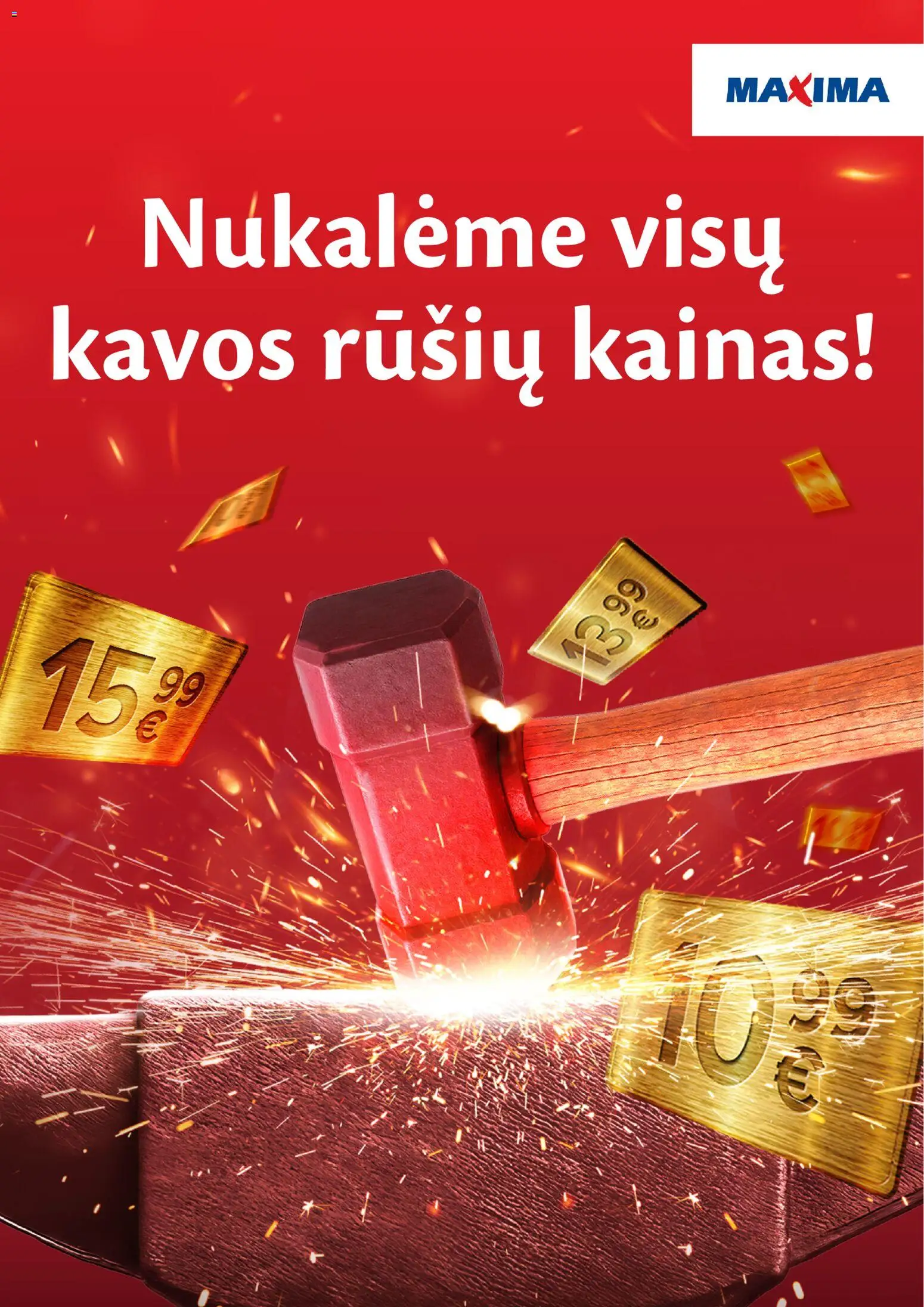 MAXIMA parduotuvės leidinio Leidinys - Nukalta kaina galiojančio nuo 2026.01.13 peržiūra