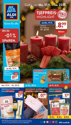 Vorschau von dem Prospekt des Geschäftes Aldi Süd, gültig ab dem 17.11.2025